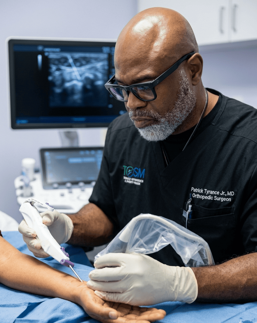 Ultrasound-guided carpal tunnel release at TOSM Delray Beach
